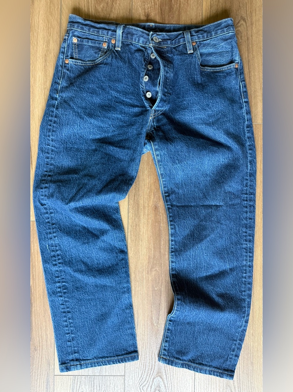 Vtg Levi’s 501 '93 Button Fly Straight Dark Wash Big E Jeans 34x26